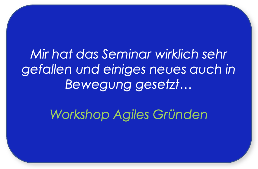 workshop agiles gründen